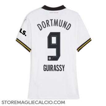 Borussia Dortmund Serhou Guirassy #9 Maglia Gara Terza Repliche 2024-25 Donna Maniche Corte